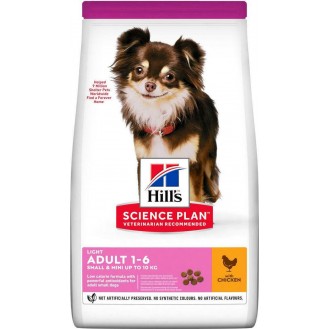 Hill's Science Plan Light Small & Mini Adult Dry Food with Chicken 1.5kg 