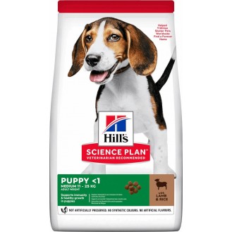 Hill's Science Plan Medium Puppy Dry Food with Lamb&Rice 14kg