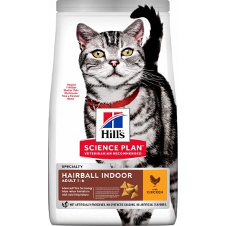 Hill's Hairball & Indoor Adult Cat with Chicken 300gr