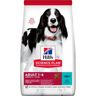 Hill's Science Plan Medium Adult Dog Food With Tuna & Rice 12kg