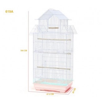 Bird Cage 619A White