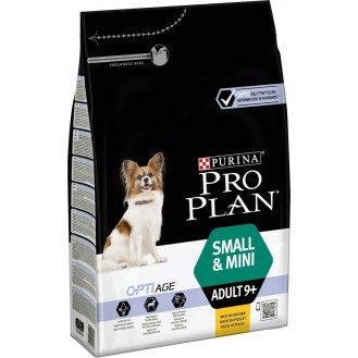 Purina Pro Plan OptiAge Small & Mini Adult 9+ 3kg Dry Food for Senior Small Breed Dogs with Chicken