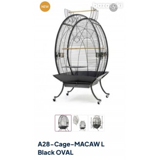 A28 Parrot Cage Black
