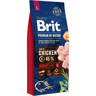 Brit Premium by Nature Adult Large with Chicken 15kg