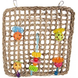 Seagrass Clinbing net Bird Toy 41x37cm