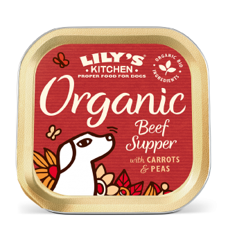 Lily's Kitchen Organic Beef Supper with carrots&peas 150gr