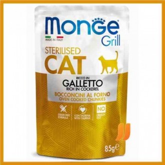 Monge Sterilised Cat 85gr Rich in Cockerel