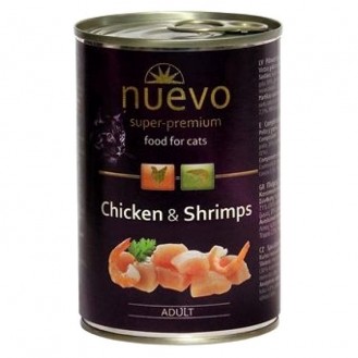 Nuevo Adult Cat with Shrimp & Chicken 400gr