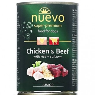 Nuevo Chicken&Beef with rice For Puppies 400gr