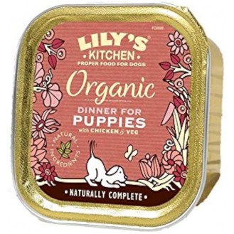 Lily's Kitchen Organic Dinner for Puppies with chicken&vegetables 150gr