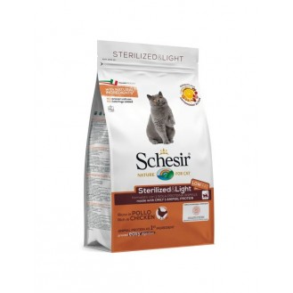 Schesir Adult Sterilised&Light dry cat food with chicken 1.5kg